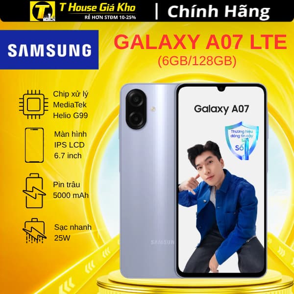 Điện Thoại Samsung Galaxy A07 6GB/128GB - Hàng Nguyên Seal Chính Hãng - Ảnh 1