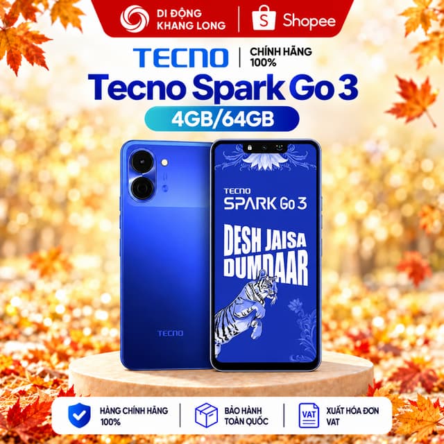 Điện thoại Tecno Spark Go 3 4GB/64GB - Hàng chính hãng. - Ảnh 4