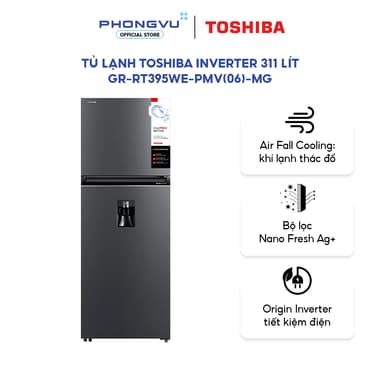 So sánh giá Tủ lạnh Toshiba Inverter 311 lít GR-RT395WE-PMV(06)-MG - Tiết Kiệm Điện, Vận Hành Êm, Cho Gia Đình 3-4 Người, Chính hãng rẻ nhất?