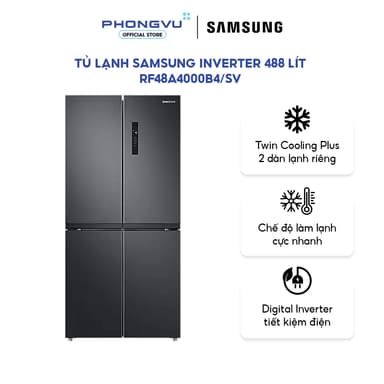 So sánh giá Tủ lạnh Samsung Inverter 488 lít Multi Door RF48A4000B4/SV - 4 Cửa, Ngăn đá dưới, Phù hợp 4-5 người - Bảo hành 24 tháng rẻ nhất?