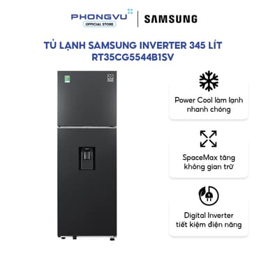 So sánh giá Tủ lạnh Samsung Inverter 345 lít RT35CG5544B1SV - Ngăn đá trên, Ngăn nước ngoài, Ngăn rau củ giữ ẩm - Bảo hành 24 tháng rẻ nhất?