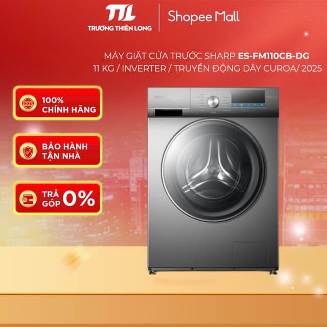 ES-FM110CB-DG / ES-FM110CB-SB - Máy giặt Sharp Inverter 11 kg ES-FM110CB-DG / ES-FM110CB-SB - Ảnh 10