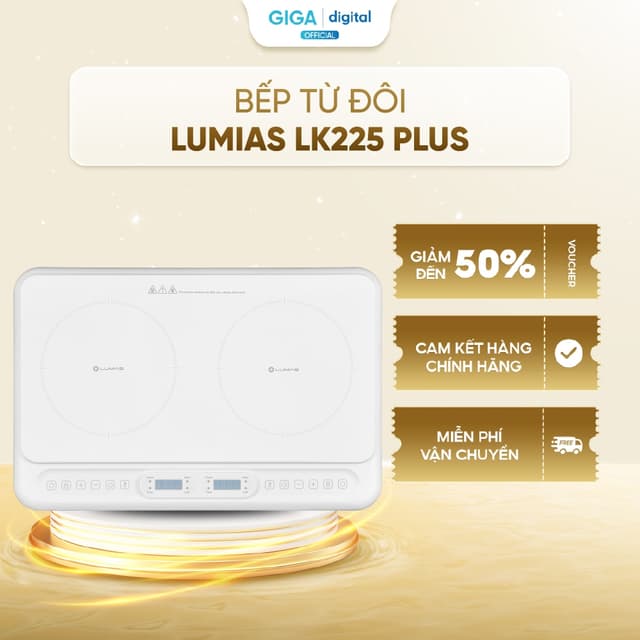 Bếp từ đôi Lumias LK225 PLUS - 3500W, 10 mức công suất - Điều khiển cảm ứng - Ảnh 9