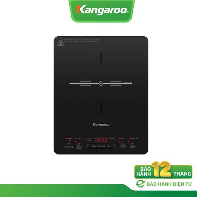 [CÔNG SUẤT 2000W] Bếp điện từ đơn Kangaroo KGIC20S2 - 6 chức năng tặng kèm nồi - Ảnh 2