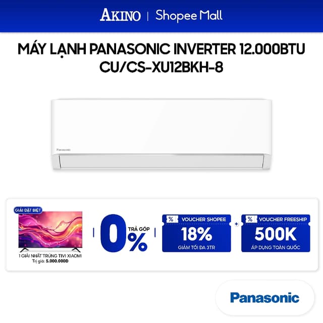 CU/CS-XU12BKH-8 I Máy Lạnh Panasonic Inverter Tiết Kiệm Điện 12.000BTU/1.5 HP/1.5Ngựa - Ảnh 11
