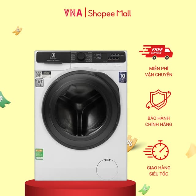 Máy giặt Electrolux Inverter 10 kg EWF1023P5WC UltimateCare 500 màu trắng - Miễn phí giao hàng và lắp đặt - Ảnh 10