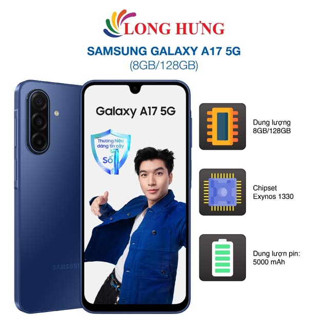 Điện thoại Samsung Galaxy A17 5G (8GB/128GB) - Hàng chính hãng - Ảnh 12