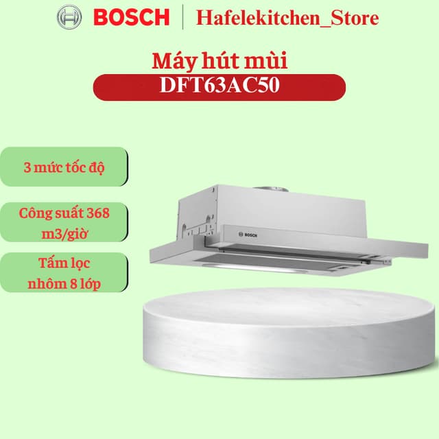 Hút Mùi Âm Tủ Bosch HMH.DFT63AC50 Series 4 - Bảo Hành 3 Năm - Miễn Phí Lắp Đặt - Ảnh 7