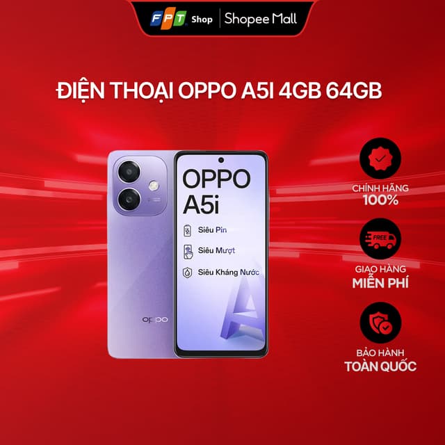 [Chỉ GH tận nơi] Điện thoại OPPO A5i 4GB 64GB - Ảnh 1