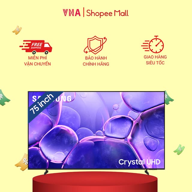 Smart Tivi Crystal UHD Samsung 4K 75 inch UA75U8500F - Mới 2025 - Miễn phí giao hàng và lắp đặt để bàn - Ảnh 8