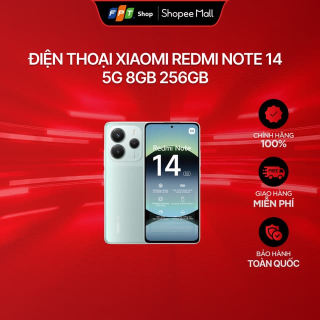 [Chỉ GH tận nơi] Điện Thoại Xiaomi Redmi Note 14 5G 8GB 256GB - Ảnh 9