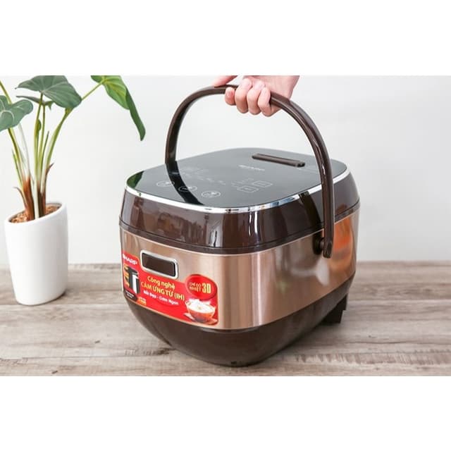 Nồi cơm cao tần Sharp 1.8 lít KS-IH191V-GL Trưng mày 99% Công suất: 1300W - Ảnh 10