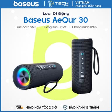 So sánh giá Loa Bluetooth Di Động Baseus AeQur 30 Air Outdoor (Bluetooth v5.3, IPX5, 16H) rẻ nhất?