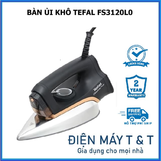 Bàn ủi khô Tefal FS3120L0 1300W - Mặt đế kim loại chống dính - Bảo hành 2 năm - Ảnh 5