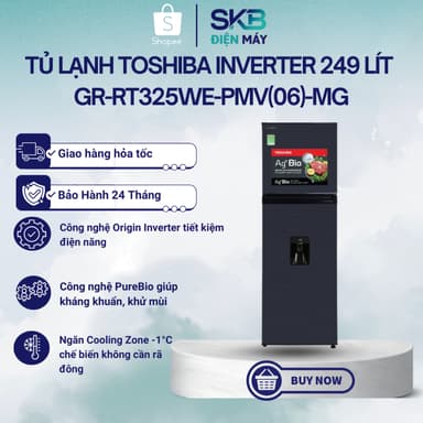 So sánh giá Tủ Lạnh Toshiba Inverter 249 lít GR-RT325WE-PMV(06)-MG - Bảo Hành 24 Tháng rẻ nhất?