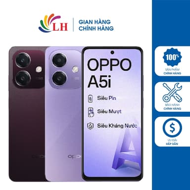 So sánh giá Điện thoại Oppo A5i (4GB/64GB) - Hàng chính hãng rẻ nhất?