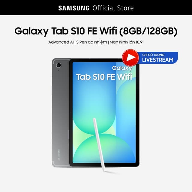 [Livestream] Máy Tính Bảng Samsung Galaxy Tab S10 FE Wifi 8GB/128GB - Ảnh 6