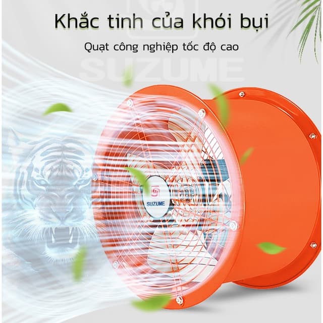 Quạt Hút Công Nghiệp Tốc Độ Cao 2800r/phút - Động Cơ Đồng Nguyên Chất, Cánh Quạt Inox - Công Suất Gió Lớn 🔥🔥 - Ảnh 2
