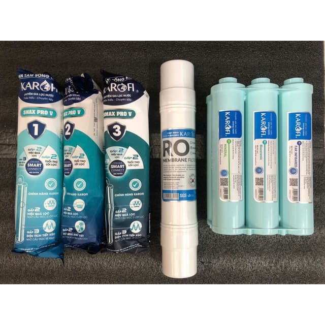 Bộ 10 Lõi Karofi thay cho máy KAQ-X16 - 123 smax Pro V - Màng RO 100 Korea - cụm Smax HP6.0 - Ảnh 12