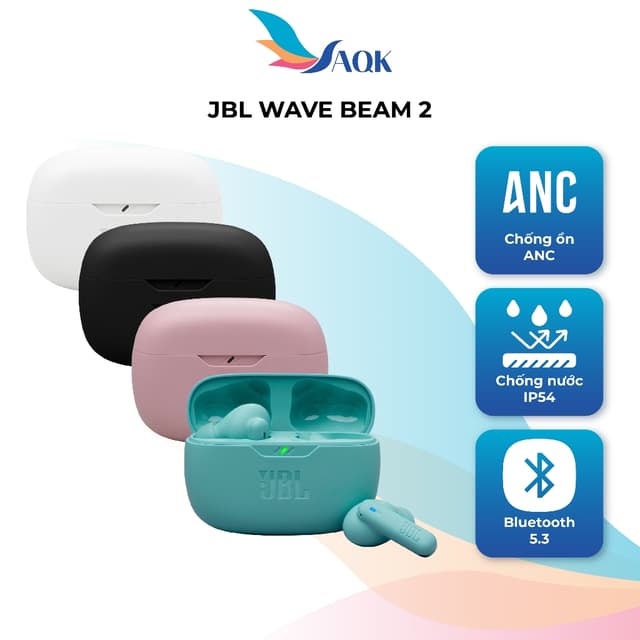 Tai nghe Bluetooth True Wireless JBL Wave Beam 2 - Hàng chính hãng - Ảnh 3