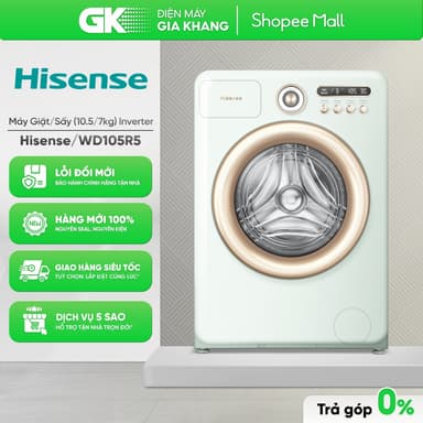 So sánh giá WD105R5 Máy Giặt Sấy Hisense Roman Holiday Inverter Giặt 10.5 Kg - Sấy 7 Kg [Freeship HCM] rẻ nhất?