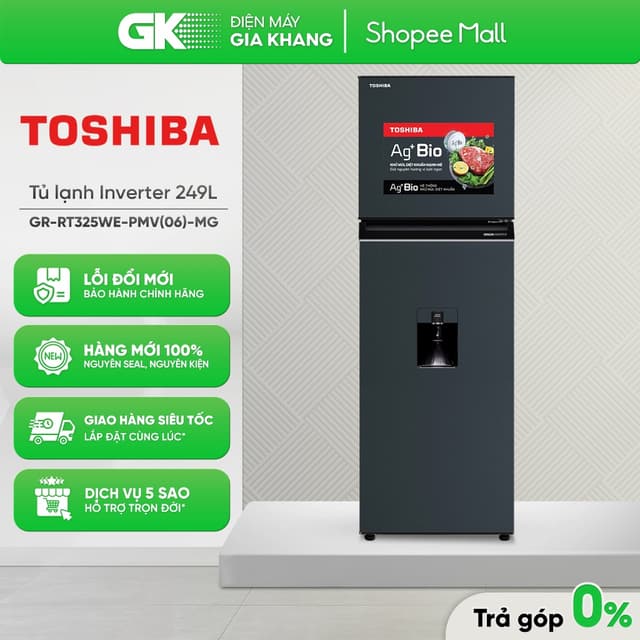 GR-RT325WE-PMV(06)-MG - Tủ Lạnh Toshiba Inverter 249 Lít [Toàn Quốc]{GIẢM 10%} - Ảnh 7