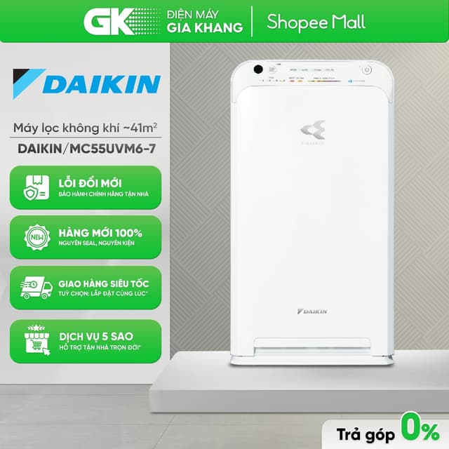 MC55UVM6-7 - Máy Lọc Không Khí DAIKIN MC55UVM6 37W (Phòng <41m²) [Toàn Quốc] - Ảnh 3