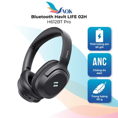 So sánh giá Tai nghe chụp tai Bluetooth Havit LIFE 02H H612BT Pro - Hàng chính hãng rẻ nhất?