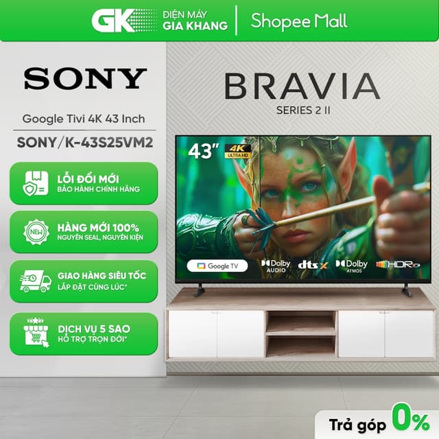 K-43S25VM2 - Google Tivi Sony 4K 43 inch 43S25VM2 [Toàn quốc] - Ảnh 7