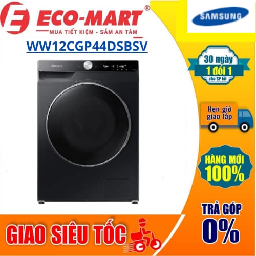 Máy giặt Samsung WW12CGP44DSBSV AI Ecobubble+ Inverter 12 kg ( Tặng Giao vs lắp đặt miễn phí ) - Ảnh 1