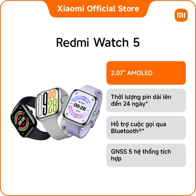 Đồng hồ thông minh Redmi Watch 5 |Redmi Watch 5 Lite| Redmi Watch 5 Active - Ảnh 7