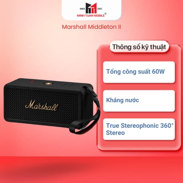 Loa Bluetooth Marshall Middleton II - Ảnh 1