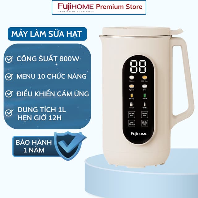 Máy Làm Sữa Hạt Đa Năng Fujihome SM1636 – 10 Chức Năng, Giữ Ấm, Hẹn Giờ, Xay Nấu Mịn Nhuyễn - Ảnh 6