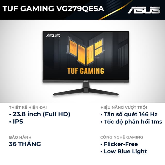 Màn hình ASUS TUF Gaming VG279QE5A | 27 inch FHD | 146Hz | 1ms | Speaker | IPS - Ảnh 12