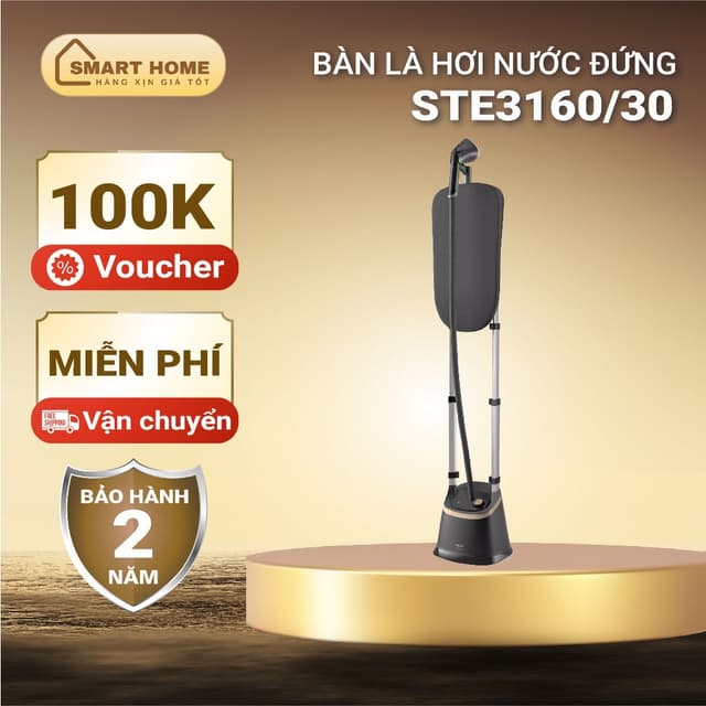 Bàn là cây, bàn là hơi nước đứng Philips STE3170/80, 2000W, phun hơi tự động, bảo hành 2 năm - Ảnh 12