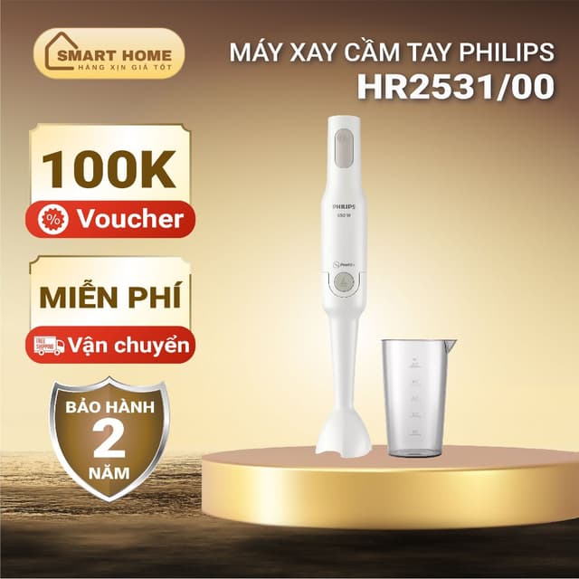 Máy xay cầm tay Philips HR2531, công suất 650W, cối xay bằng nhựa an toàn, bảo hành 2 năm chính hãng - Ảnh 8