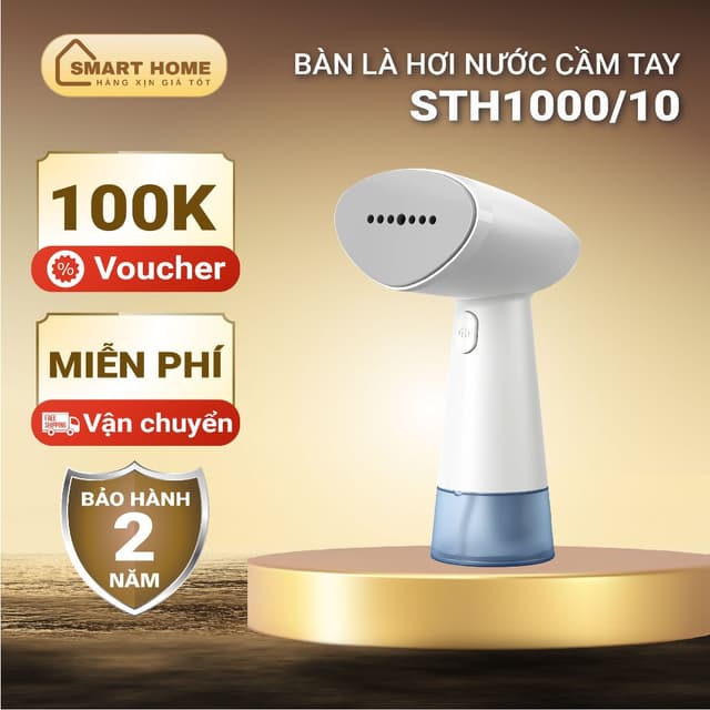 Bàn là, bàn ủi hơi nước cầm tay Philips STH1000/10 980W | Hàng chính hãng, bảo hành 2 năm - Ảnh 7