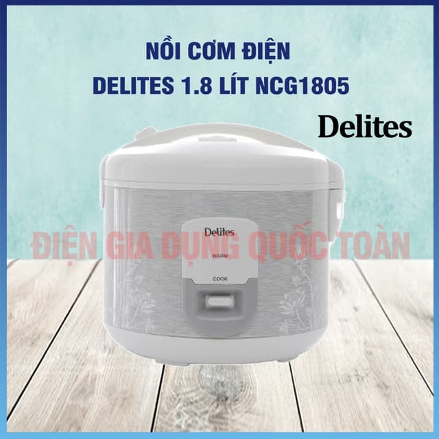 Nồi cơm điện nắp gài Delites 1.8 lít NCG1805 àng trưng bày mới 99% như ảnh - Ảnh 11