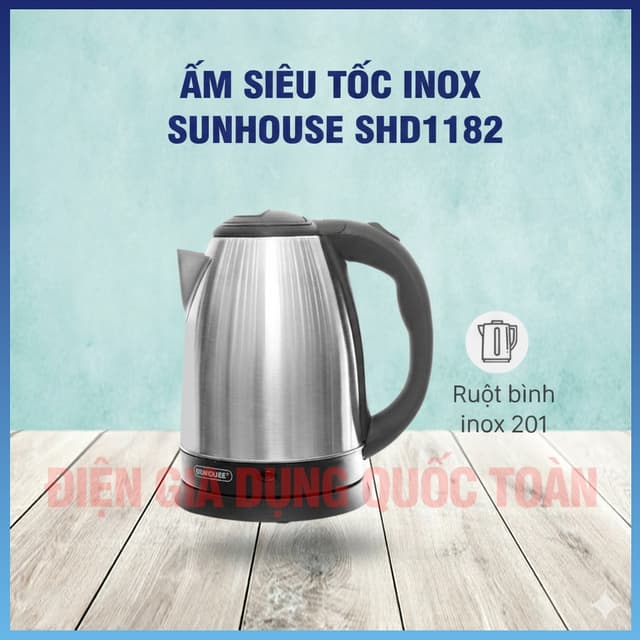 Bình đun siêu tốc Sunhouse 1.8 lít SHD1182 hàng trưng bày mới 99% như ảnh - Ảnh 4