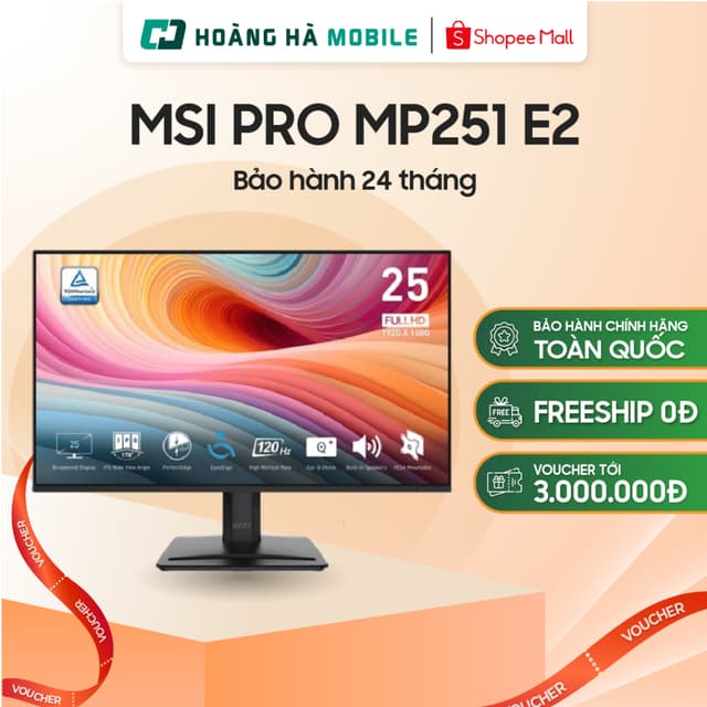 Màn hình MSI PRO MP251 E2/ MP251L E2 (24.5 inch/FHD/IPS/120Hz/1ms) - Chính hãng - Ảnh 12