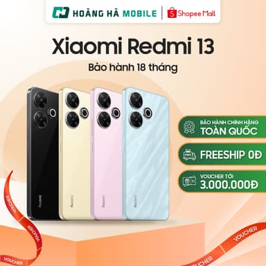 So sánh giá Điện thoại di động Xiaomi Redmi 15 5G 8GB/256GB / Redmi 13 6GB/128GB Chính hãng bảo hành 18 tháng rẻ nhất?