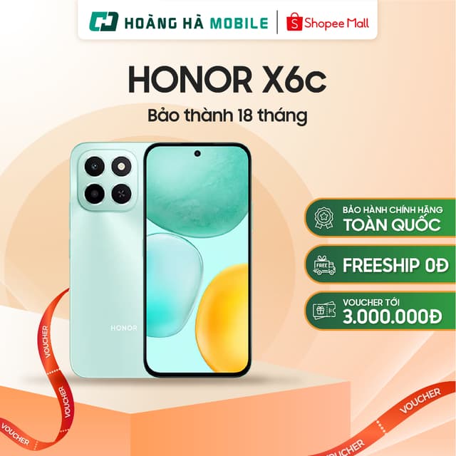 Điện thoại di động HONOR X6c 6GB/128GB (NFC/AI) - Chính hãng - Ảnh 2
