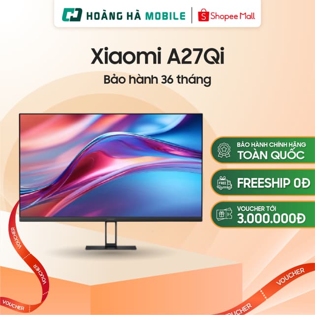 Màn hình Xiaomi A27QI (ELA5812EU) (27 inch/2K/IPS/100HZ/6MS)/ Xiaomi A27i (ELA5345EU) (27 inch/FHD/IPS/100HZ/6ms/HDMI) - Ảnh 7