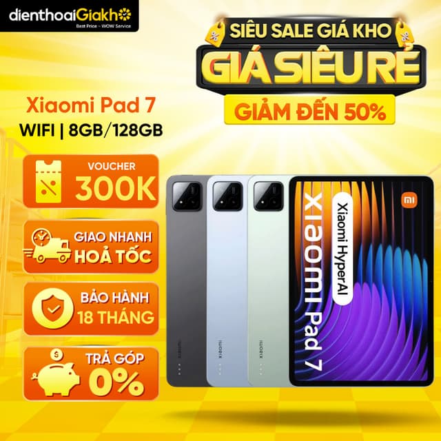 Máy Tính Bảng Xiaomi Pad 7 Wifi (8GB/128GB) | Màn Hình 3.2K 144Hz, 4 Loa, Dung lượng 8850mAh - Ảnh 12