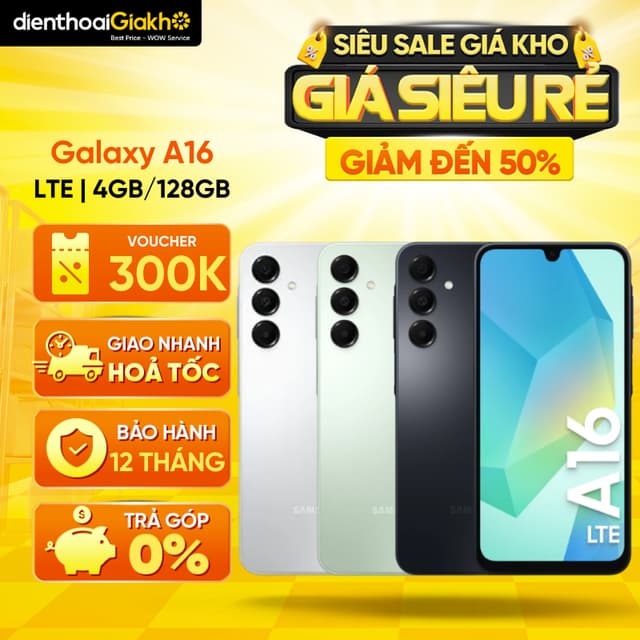 Điện Thoại Samsung Galaxy A16 LTE (4GB/128GB) Chính Hãng | Màn 6.7", Dung Lượng 5000mAh Sạc Nhanh 25W - Ảnh 6