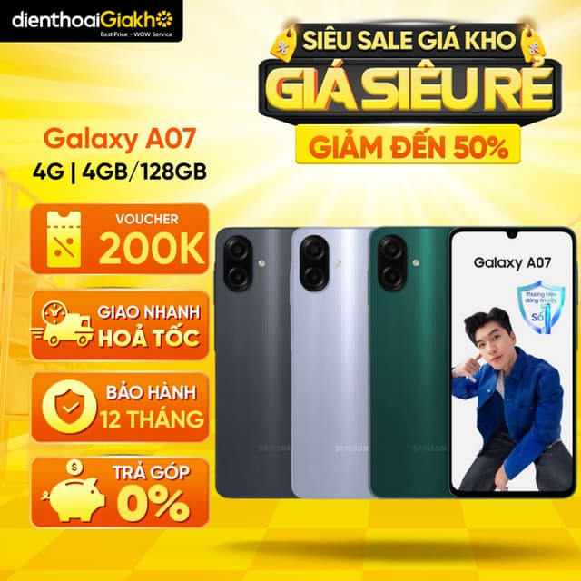 Điện Thoại Samsung Galaxy A07 4G (4GB/128GB) Bảo Hành 12 Tháng, Hàng Chính Hãng - Ảnh 11
