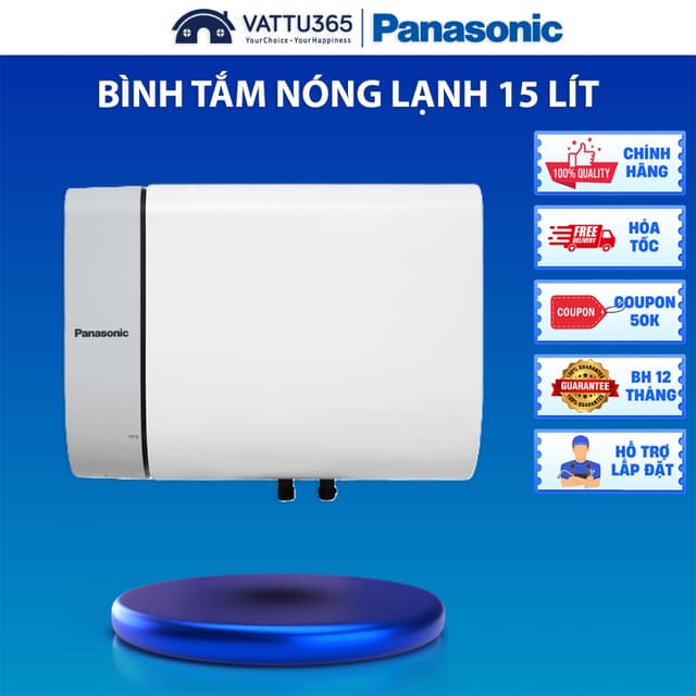 Bình tắm nóng lạnh Panasonic 15 Lít DH-15HBMVW máy tắm gián tiếp không cần bảo trì | SX tại Malaysia - Ảnh 6