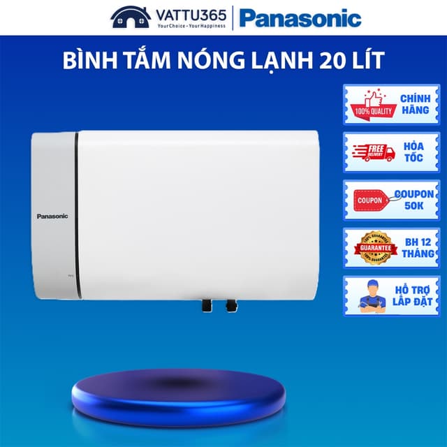 Bình tắm nóng lạnh Panasonic 20 Lít DH-20HBMVW máy tắm gián tiếp không cần bảo trì | SX tại Malaysia - Ảnh 2