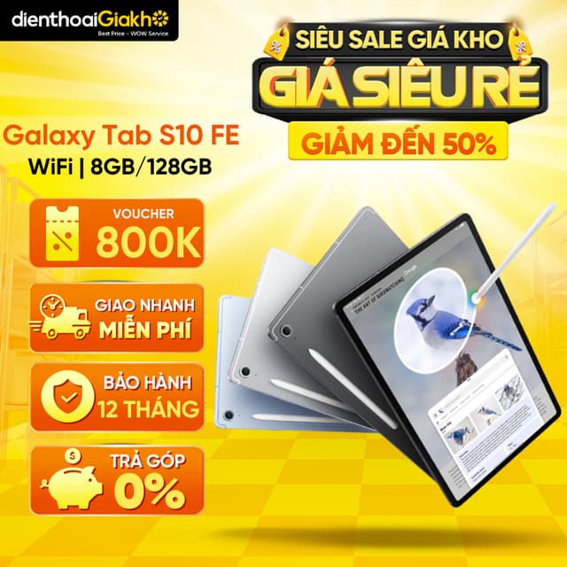 Máy Tính Bảng Samsung Galaxy Tab S10 FE Wifi (8GB/128GB) Chính Hãng, Bảo Hành 12 Tháng - Ảnh 4