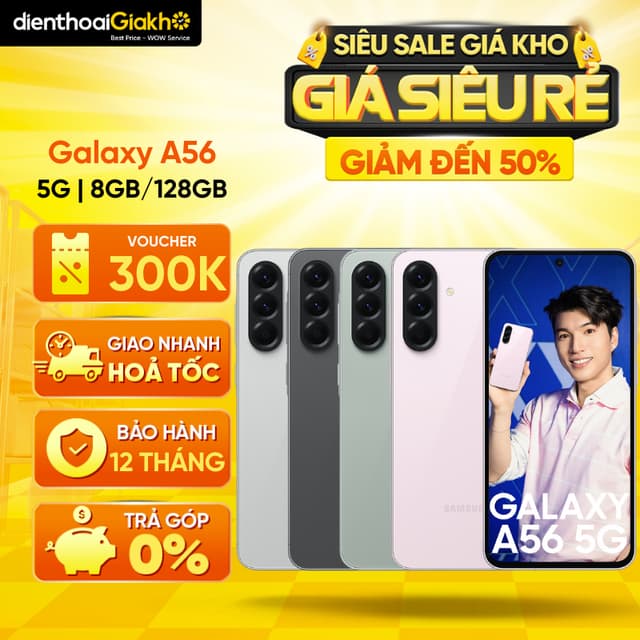 Điện Thoại Samsung Galaxy A56 5G (8GB/128GB) Chính Hãng | Màn 6.7 inch FHD+, Sạc Nhanh 45W - Ảnh 11